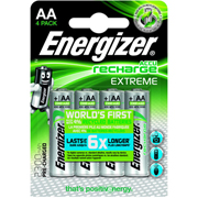 ENERGIZER PILA RECARGABLE EXTREME AA 4-PACK E300624600